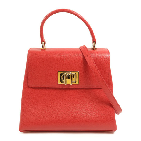 Furla 牛皮皮革2 Way Shoulder手挽肩背兩用袋