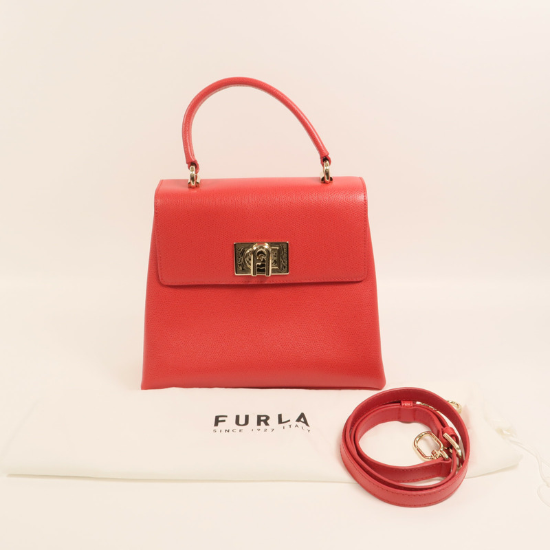Furla 牛皮皮革2 Way Shoulder手挽肩背兩用袋-9
