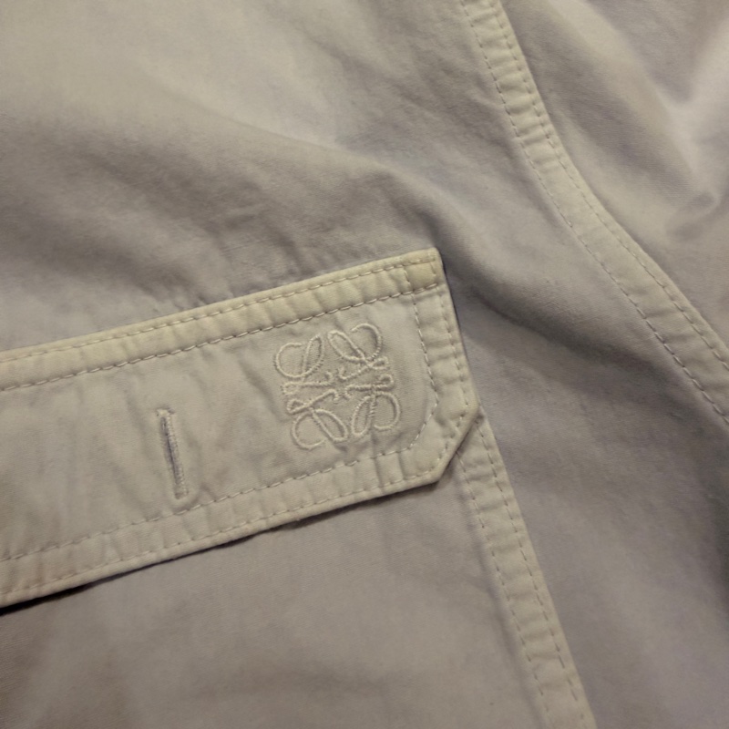 LOEWE羅意威淺藍色口袋襯衫外套 尺寸:39-1