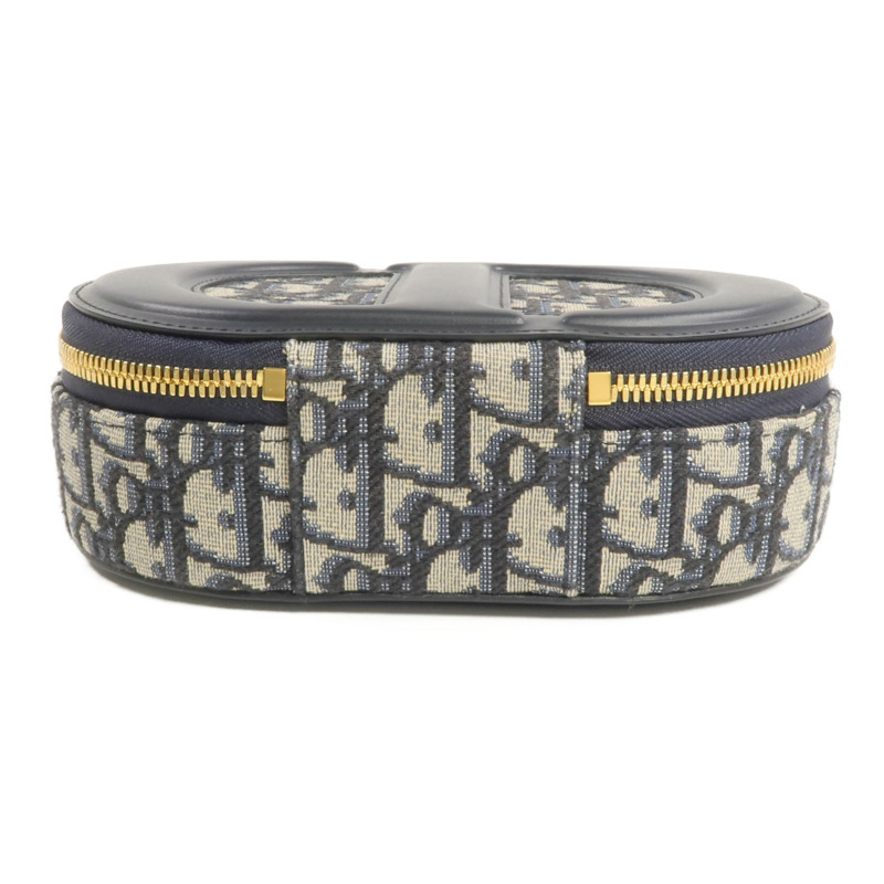 Dior 帆布/皮革CD Signature Oval Camera金扣手挽肩背兩用袋-3