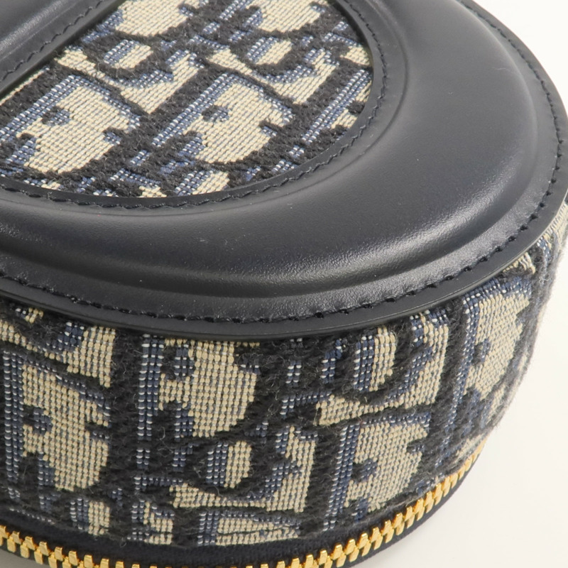 Dior 帆布/皮革CD Signature Oval Camera金扣手挽肩背兩用袋-7