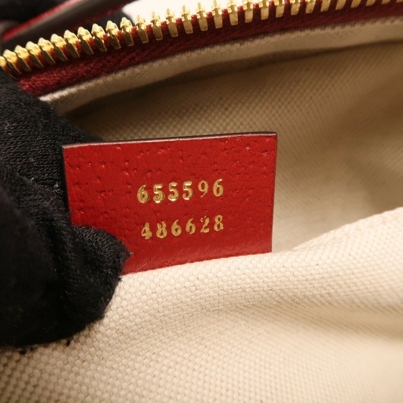 GUCCI 塗層帆布Doraemon Micro GG Supreme鏈帶手挽肩背兩用袋-6