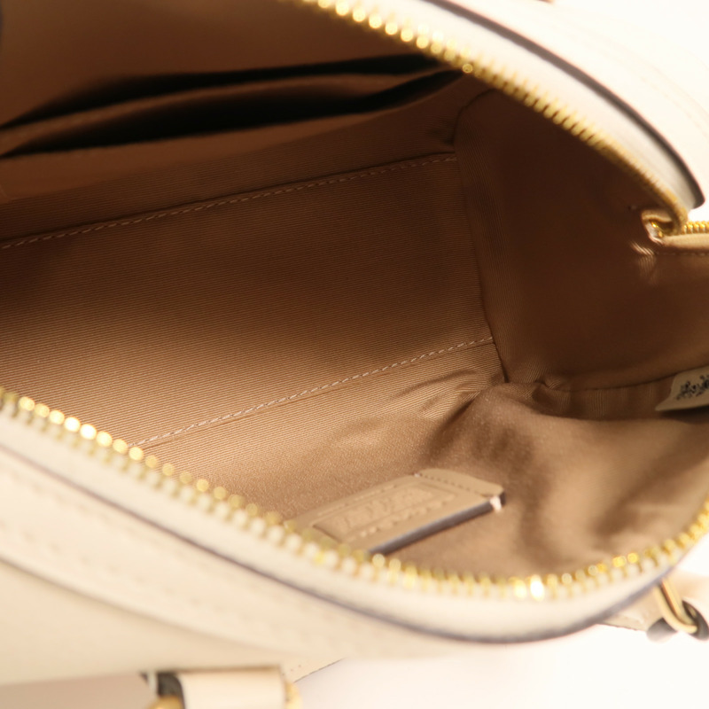 COACH 牛皮皮革Shoulder Bag手挽肩背兩用袋-4