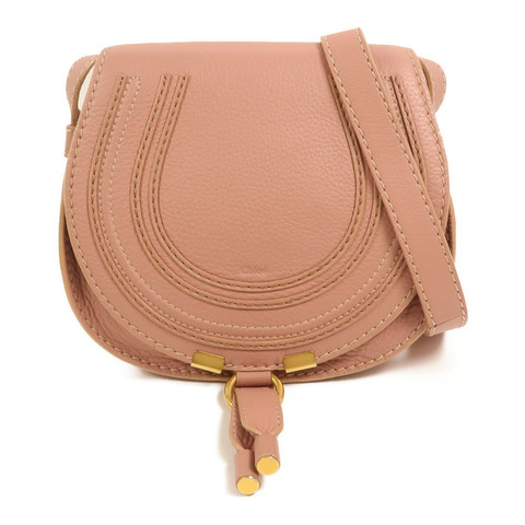 Chloe 牛皮皮革Small Marcie Saddle肩背袋