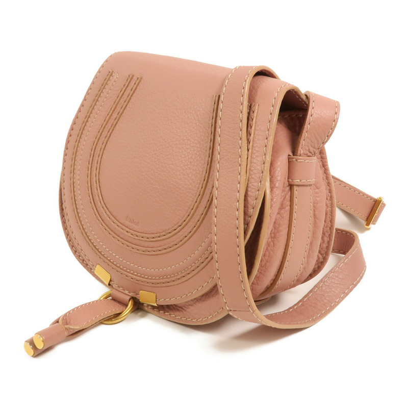 Chloe 牛皮皮革Small Marcie Saddle肩背袋-2