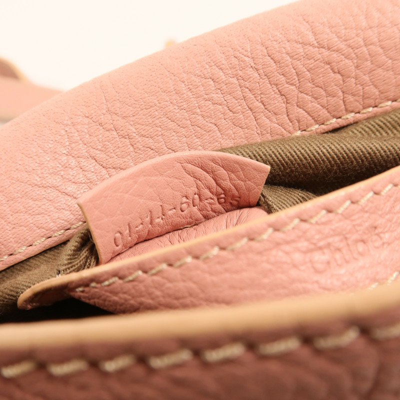 Chloe 牛皮皮革Small Marcie Saddle肩背袋-7