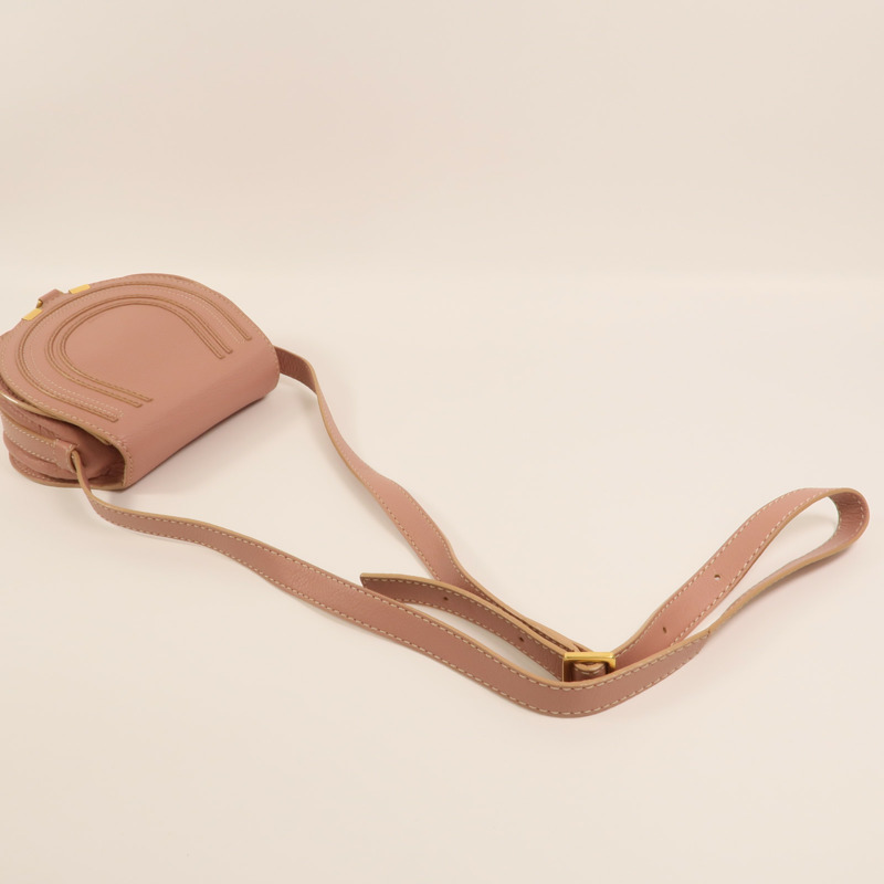 Chloe 牛皮皮革Small Marcie Saddle肩背袋-8