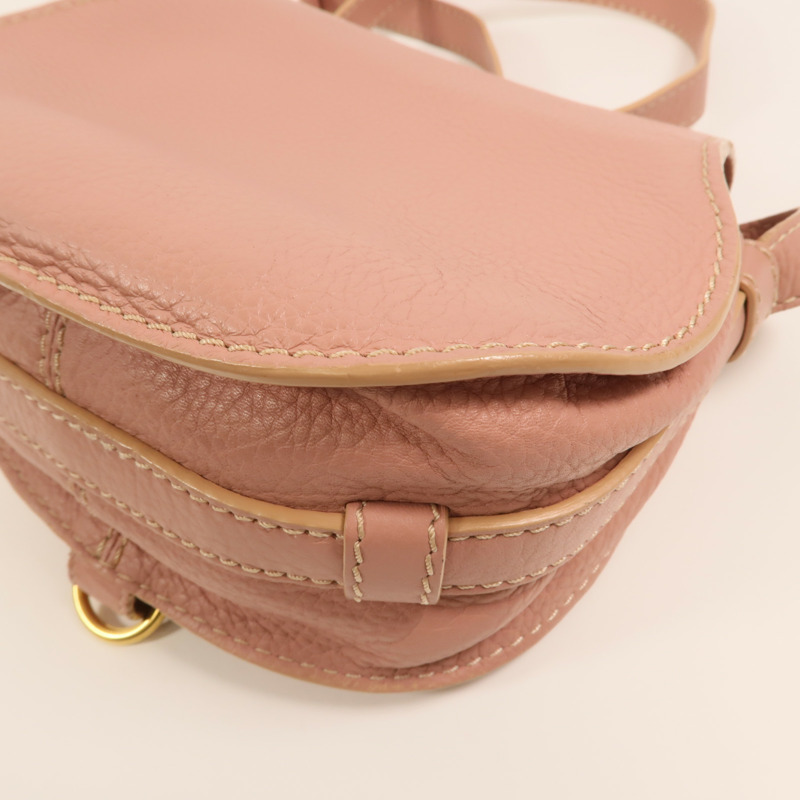 Chloe 牛皮皮革Small Marcie Saddle肩背袋-13
