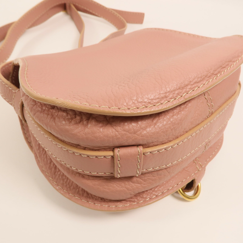 Chloe 牛皮皮革Small Marcie Saddle肩背袋-14