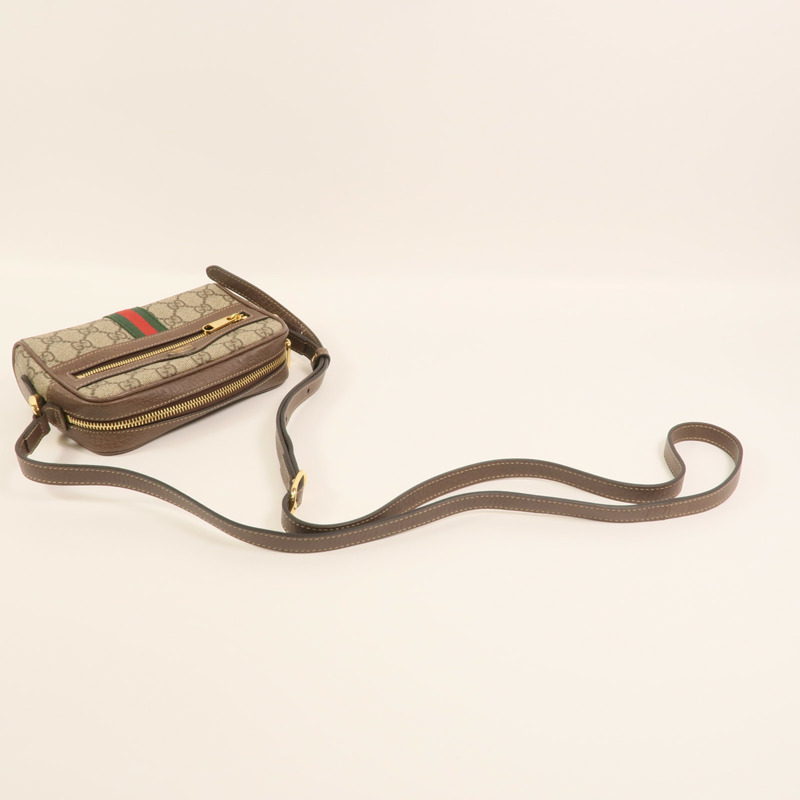 GUCCI 塗層帆布Ophidia Mini肩背袋-7