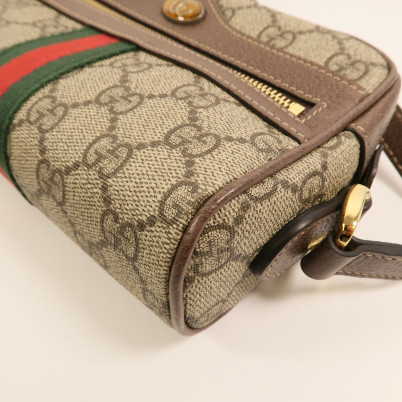 GUCCI 塗層帆布Ophidia Mini肩背袋-10