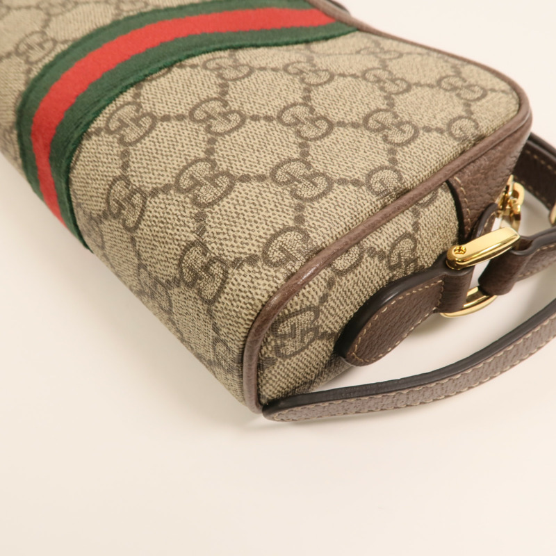 GUCCI 塗層帆布Ophidia Mini肩背袋-12