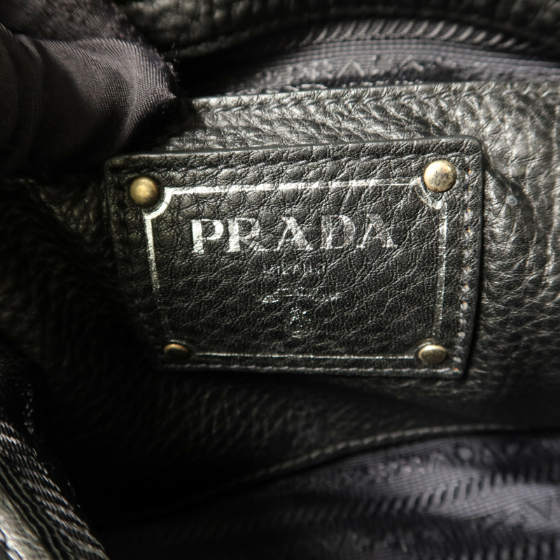 PRADA 牛皮皮革Hobo Bag肩背袋-5