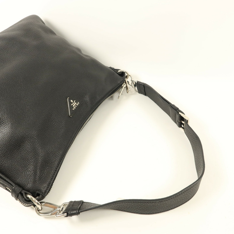 PRADA 牛皮皮革Hobo Bag肩背袋-8