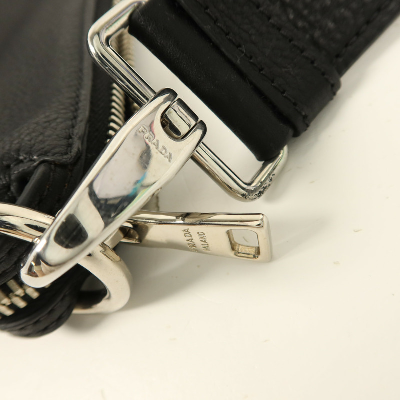 PRADA 牛皮皮革Hobo Bag肩背袋-11