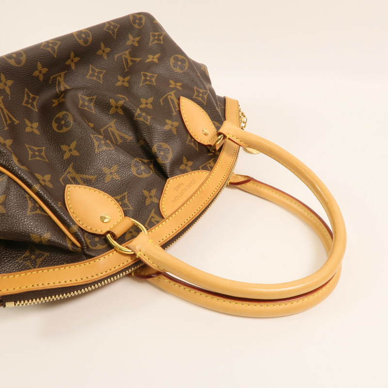 LOUIS VUITTON Monogram Tivoli PM金扣手挽袋-7