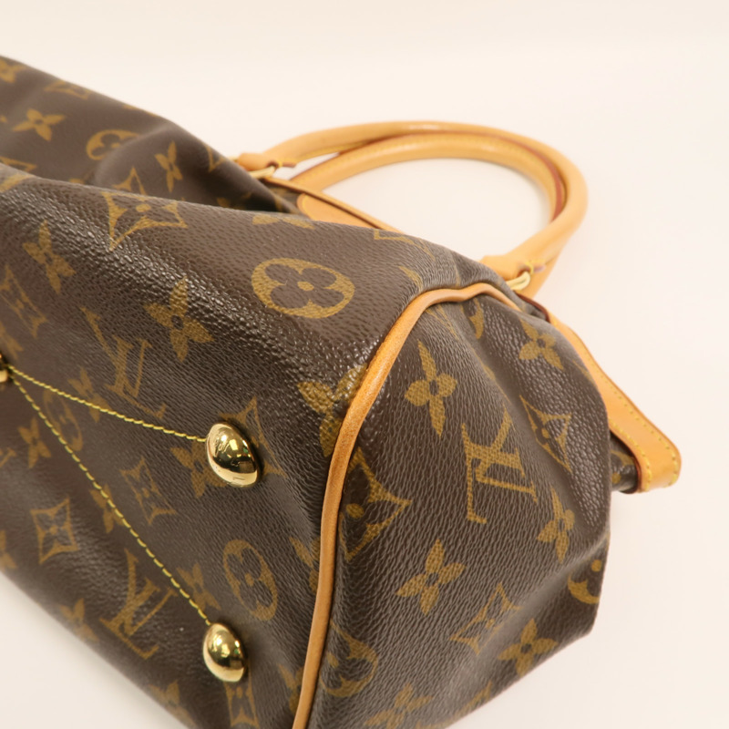 LOUIS VUITTON Monogram Tivoli PM金扣手挽袋-9