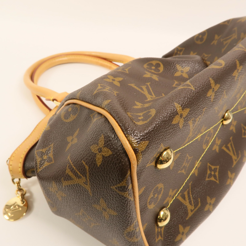 LOUIS VUITTON Monogram Tivoli PM金扣手挽袋-10