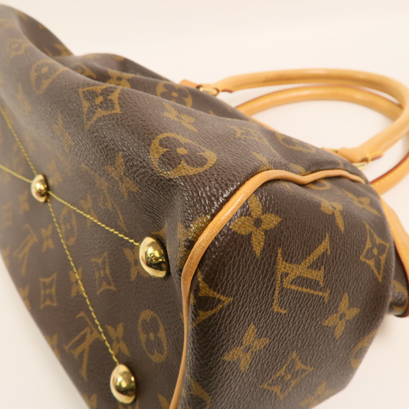 LOUIS VUITTON Monogram Tivoli PM金扣手挽袋-11