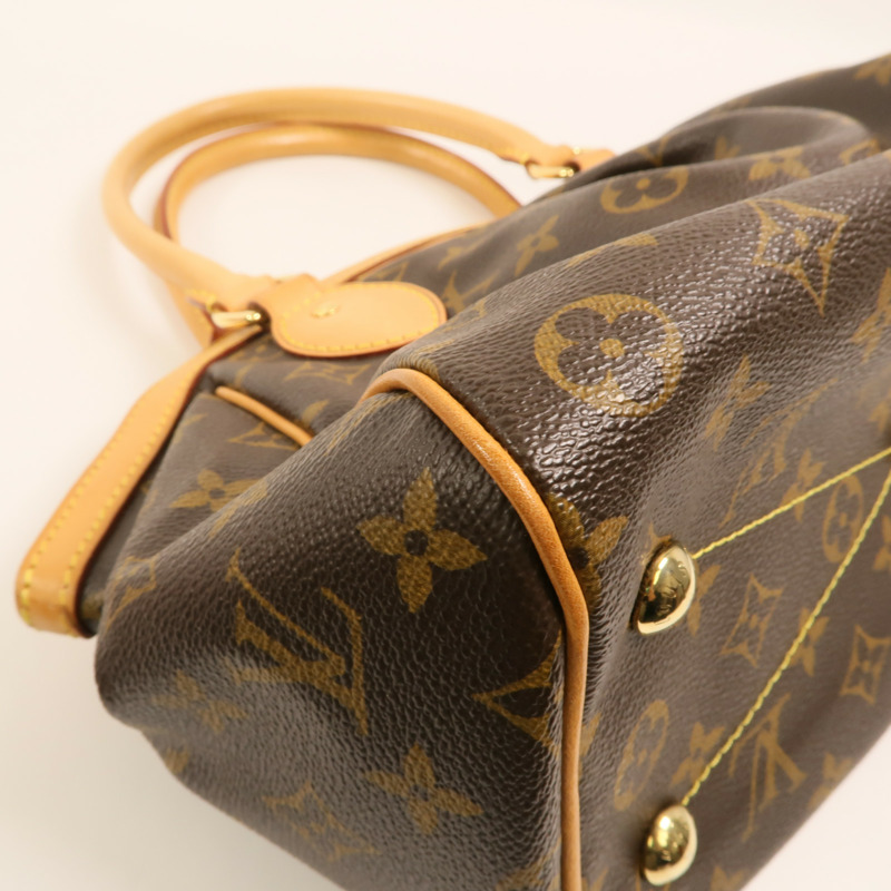 LOUIS VUITTON Monogram Tivoli PM金扣手挽袋-12