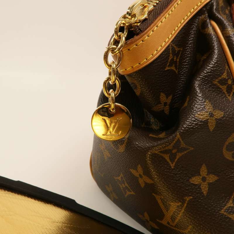 LOUIS VUITTON Monogram Tivoli PM金扣手挽袋-13