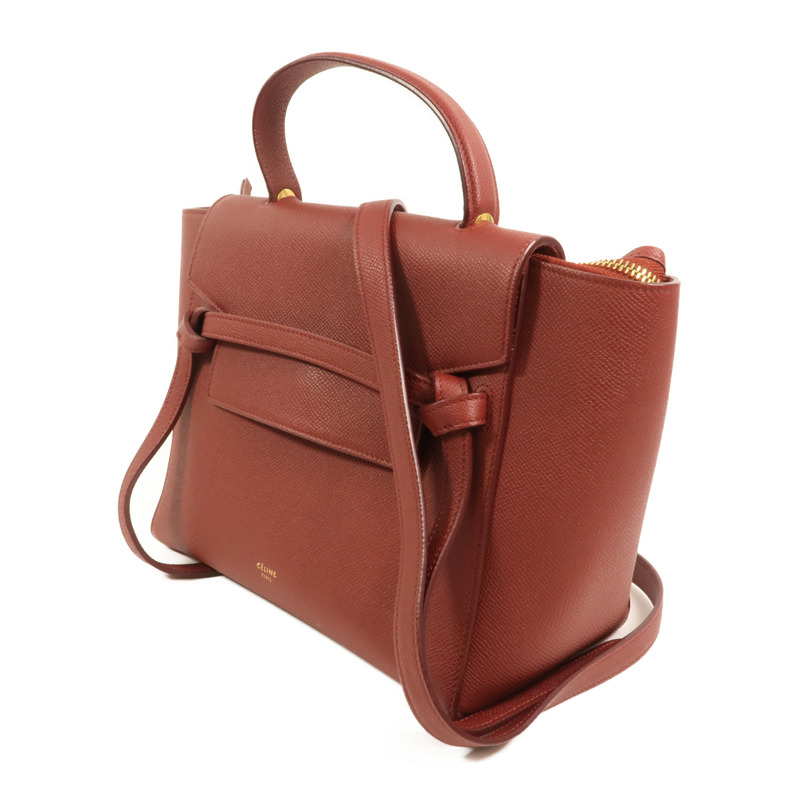 CELINE 牛皮皮革Micro Belt Bag手挽肩背兩用袋-2