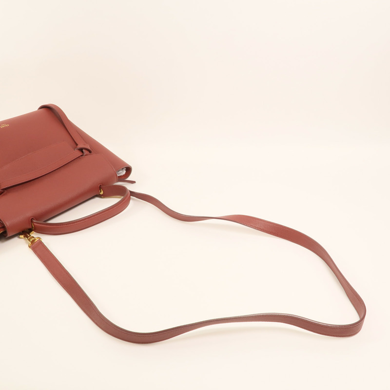 CELINE 牛皮皮革Micro Belt Bag手挽肩背兩用袋-7