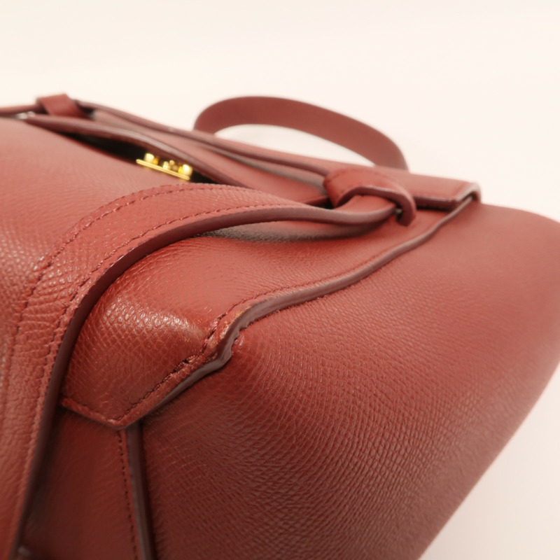 CELINE 牛皮皮革Micro Belt Bag手挽肩背兩用袋-11