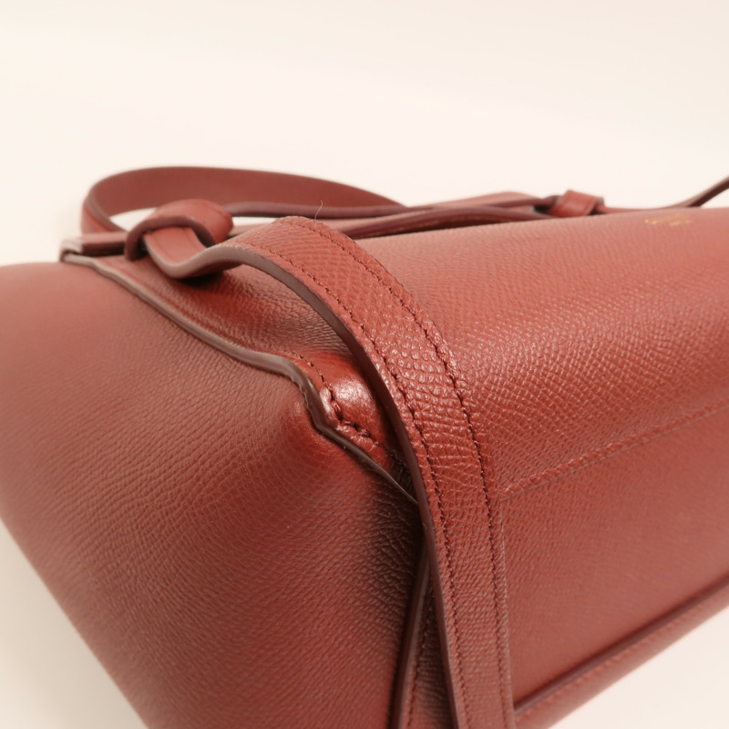 CELINE 牛皮皮革Micro Belt Bag手挽肩背兩用袋-12