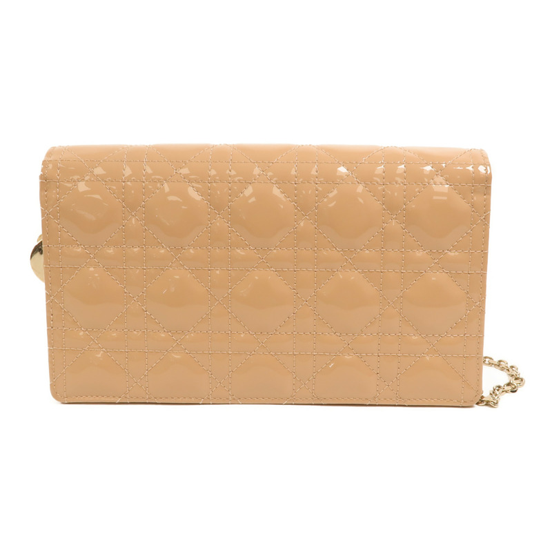 Dior 漆皮皮革Lady Dior Pouch鏈帶肩背袋-1