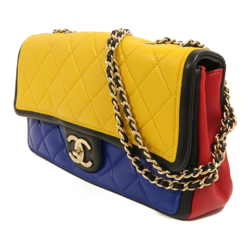 CHANEL 羊皮皮革Chain Shoulder鏈帶肩背袋-2