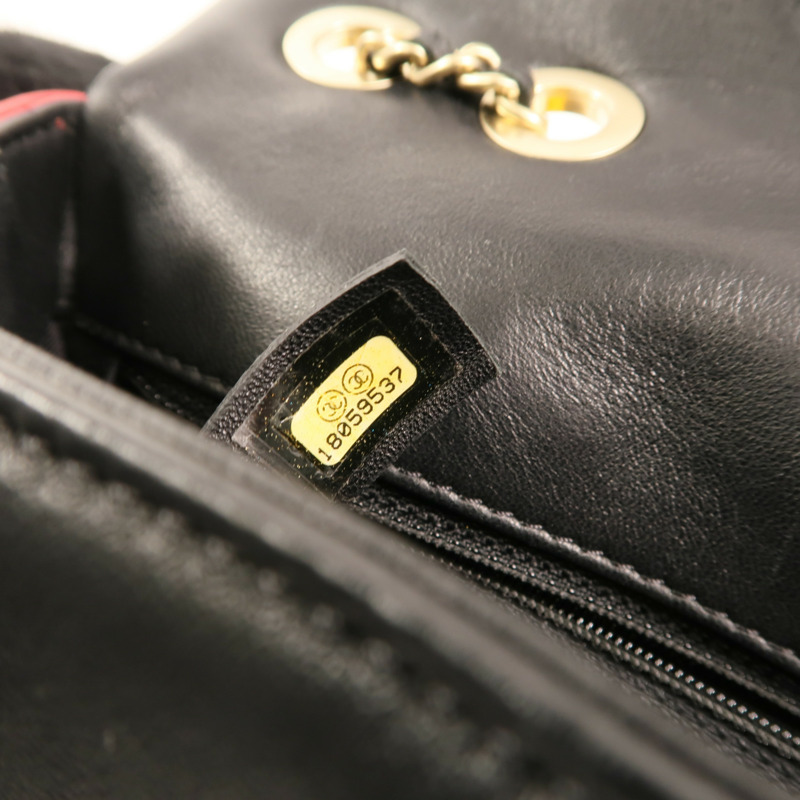 CHANEL 羊皮皮革Chain Shoulder鏈帶肩背袋-6