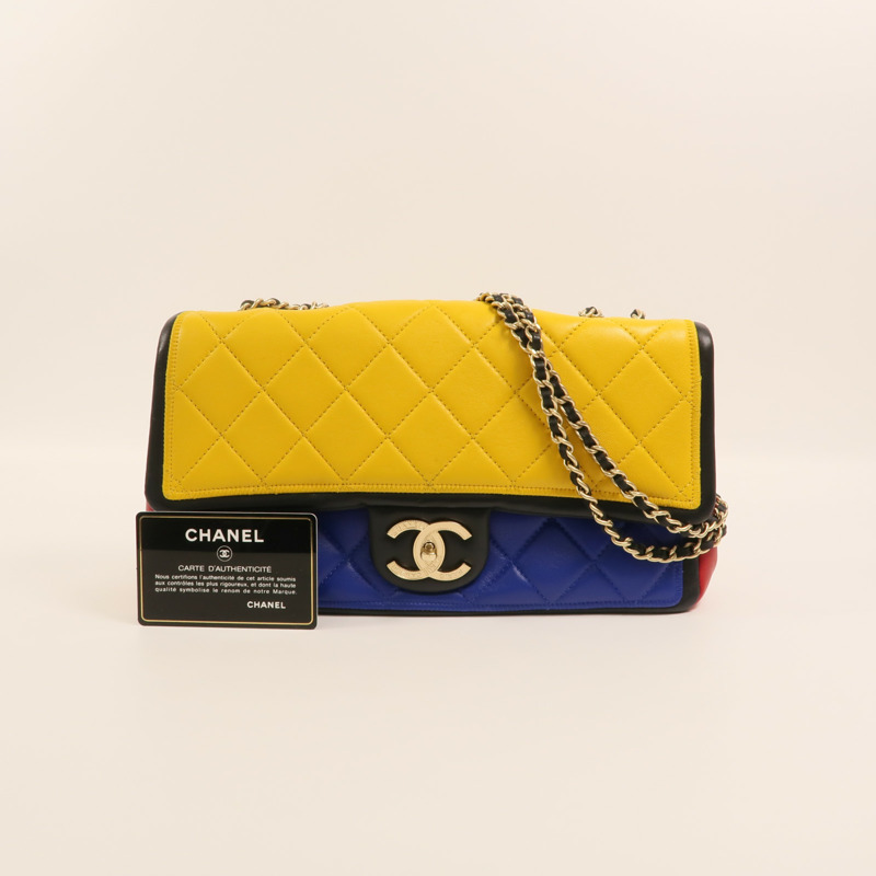 CHANEL 羊皮皮革Chain Shoulder鏈帶肩背袋-11