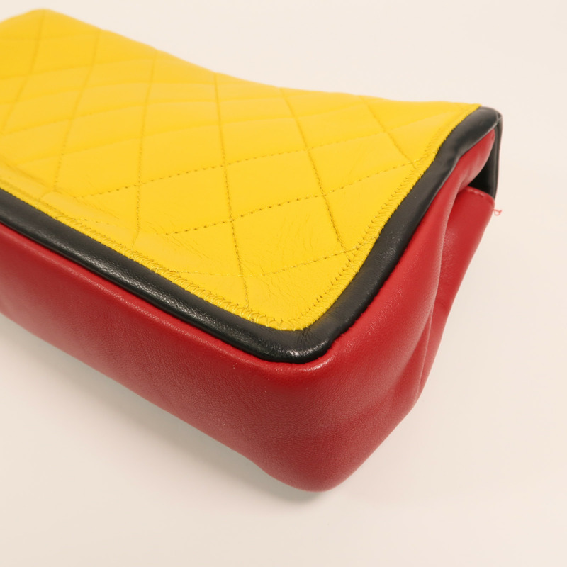 CHANEL 羊皮皮革Chain Shoulder鏈帶肩背袋-14