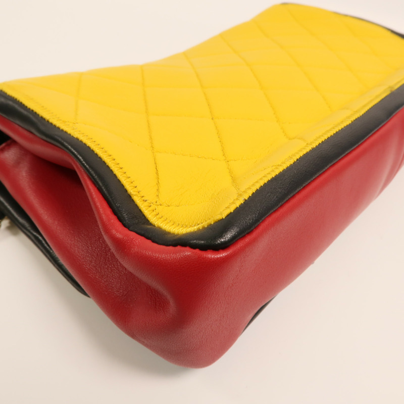 CHANEL 羊皮皮革Chain Shoulder鏈帶肩背袋-15