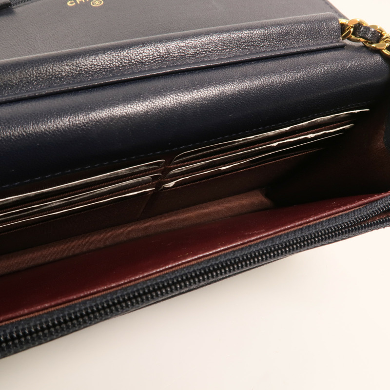 CHANEL 牛皮皮革Mademoiselle Wallet On Chain鏈帶肩背袋-4