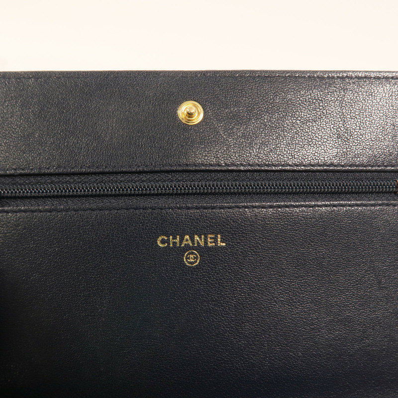 CHANEL 牛皮皮革Mademoiselle Wallet On Chain鏈帶肩背袋-5