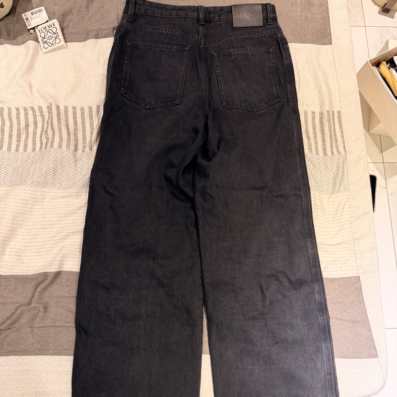 Loewe Anagram黑色長袖單寧牛仔褲 尺寸:46-1
