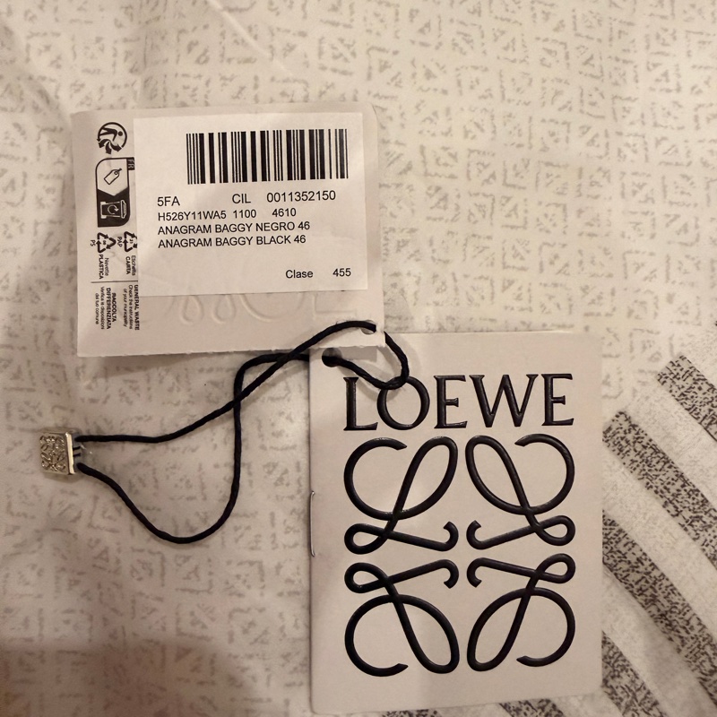 Loewe Anagram黑色長袖單寧牛仔褲 尺寸:46-6