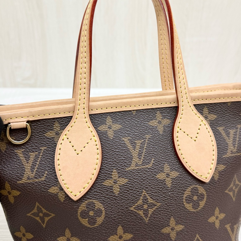 LV💕原花Neverfull BB奶茶背帶M46705-13