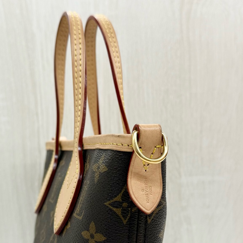 LV💕原花Neverfull BB奶茶背帶M46705-16