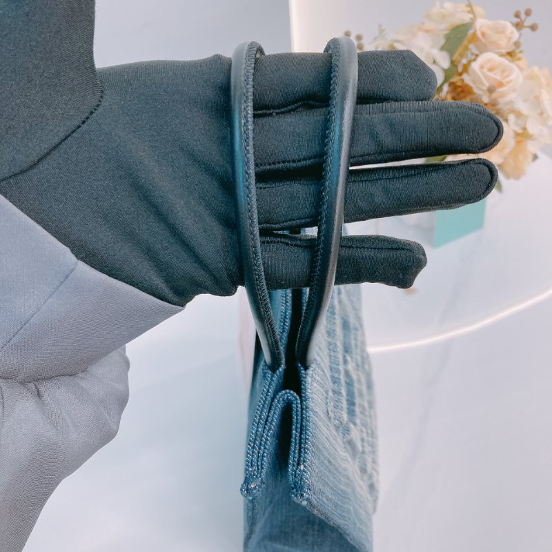 MS0666 Diesel 迪賽 購物 手提包 中號 牛仔布 牛仔藍 銀扣 Les Shoppers Tote Bag Size M Denim Blue x PHW-11