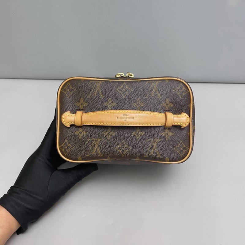LV路易威登Nice迷你老花化妝包 芯片-4
