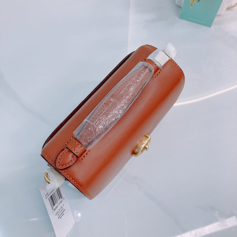 MS0663	Coach Cassie 17 Signature 3-Way Bag Canvas and Calfskin Tan x GHW-9