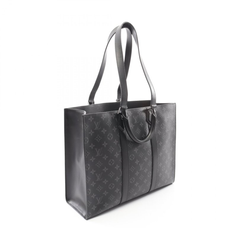 路易威登 LOUIS VUITTON Sac Plat 24H 單肩包 Tote Shoulder Handbag M47059 Monogram eclipse-0