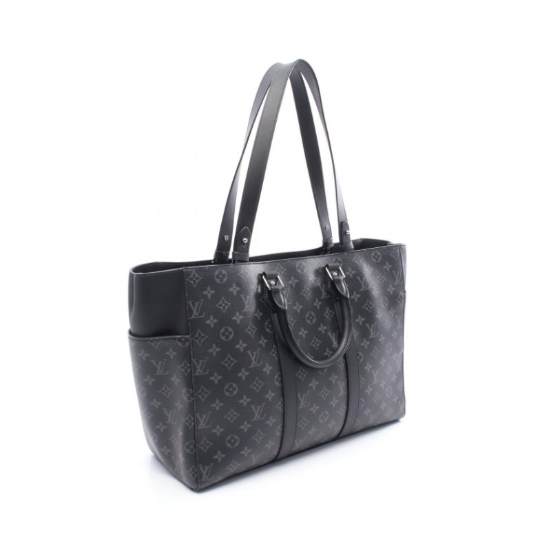 路易威登 LOUIS VUITTON Sac Plat 24H 單肩包Tote Bag M46451 Monogram eclipse canvas leather BK LV-1