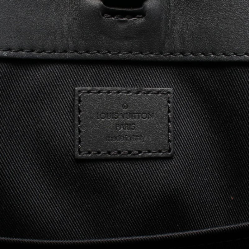 路易威登 LOUIS VUITTON Sac Plat 24H 單肩包Tote Bag M46451 Monogram eclipse canvas leather BK LV-3