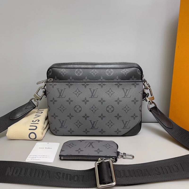 LV路易威登Trio男士黑老花三合一-0