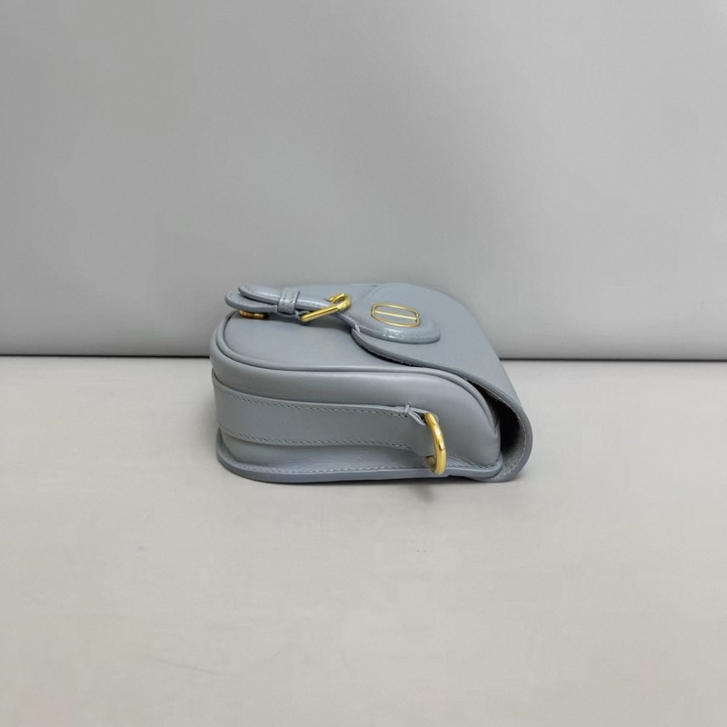 Dior迪奧Bobby小號霧霾藍全皮單肩斜挎包-2