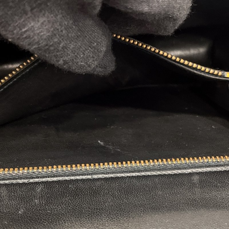 Hermes 愛馬仕 黑金全皮24公分康康包-8